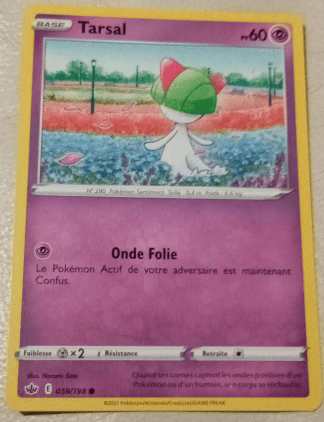 Carte pokémon Tarsal