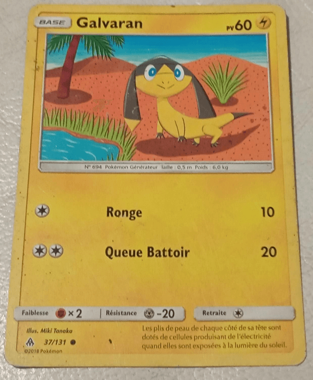 Carte pokémon Galvaran