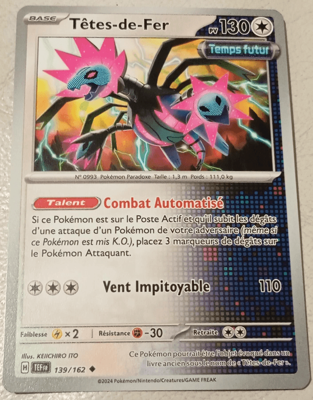 Carte pokémon Tête-de-fer