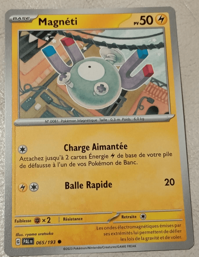 Carte pokémon Magnéti